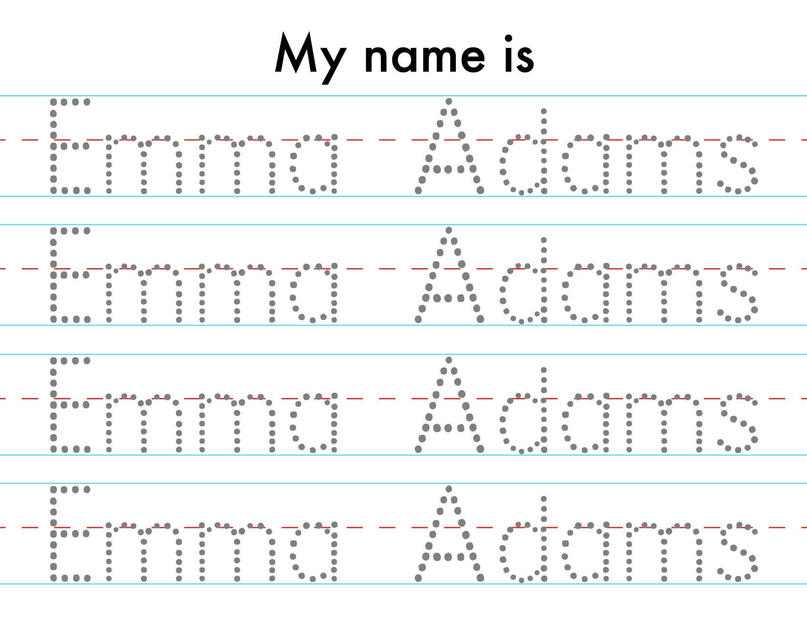 Tracing Letter D | Worksheets for Preschool, image size:1650x1275