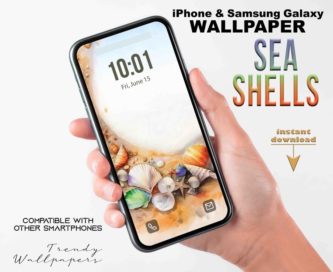 Shell Phone Background IPhone Wallpaper, Smartphone Wallpaper Background, Seashells Ocean Cell ...