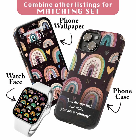 Phone Wallpaper, Rainbow Wallpaper, Iphonewallpaper, Samsung