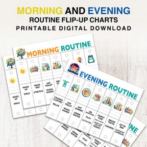 Kids Daily Routine Flip Chart: Visual Schedule (PDF Download)