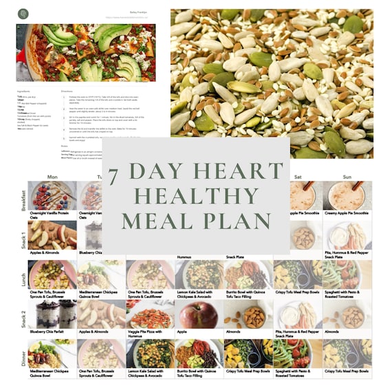 7 Day Heart Healthy Meal Plan -  Canada