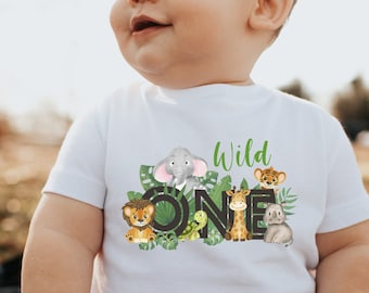 Wild One Birthday Shirt, 1st Birthday Shirt, Jungle Zoo Animal Birthday, Safari Wild Birthday Outfit, 1st Birthday Outfit, Wild Birthday Tee