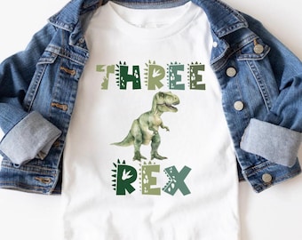 Three Rex Matching Family Birthday Shirts, 3 Rex birthday shirt, Boy Dinosaur Birthday, Dinosaur Birthday Boy Outfit, Three Rex Shirt