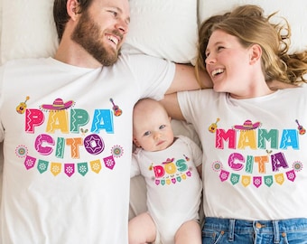 Second Birthday Shirts, My First Fiesta, Mamacita Shirt, Family Fiesta Birthday T-Shirts, Cinco de Mayo Tee, Mexican Fiesta Party T Shirts