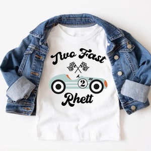 Two Fast Birthday Shirt, Race Car Birthday Shirt, 2nd Birthday Shirt, Two Fast Matching Family Birthday Shirts, Birthday Boy Tee