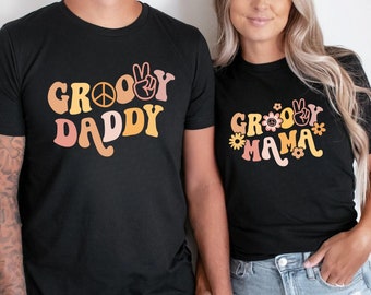 Junge Wild und Drei Shirt, 3er Geburtstag Shirt, Retro Kinder Shirt, Boho Kleinkind Tee, groovy Hippie Geburtstagsparty, passende groovy Familie
