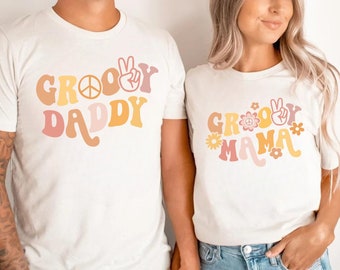 Groovy One Family Birthday Shirts, Groovy One Birthday Girl Tee, Groovy 1st Birthday Outfit, Matching Mommy and Me Shirts, Retro Groovy Tees