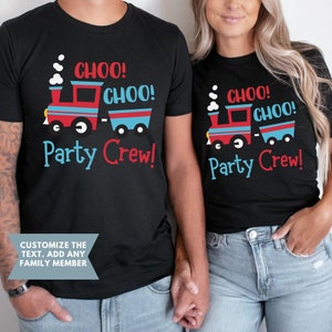 Train Birthday Shirt, Chugga Chugga Two Two Birthday Shirt, Choo Choo I'm 2 Birthday, 2nd Birthday Tee, Matching Mommy and Me Shirts Family