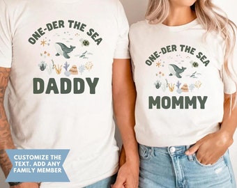 Oneder the Sea Birthday Shirt, Under The Sea Birthday, Whale Birthday Shirt, Ocean Animals Birthday, Sea Animals, Boy 1st Birthday Outfit