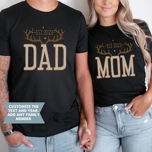 The Big One First Birthday Shirt, Hunting Deer Family Matching Birthday Tshirt, Wild One Boy Party Tee,  Deer Antlers 1st Birthday Tshirt