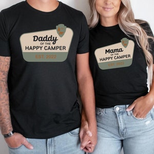 One Happy Camper Shirt, One Happy Camper Matching Family Tees, First Birthday Shirt, Camping Mommy and Me Shirts, Camping 1st Birthday shirt