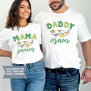 MamaSaurus DadaSaurus Tees, Matching Family Dinosaur Birthday Shirts, Matching Family Shirts, Mommy and Me Family Tees, Mom Dad Dino Tees