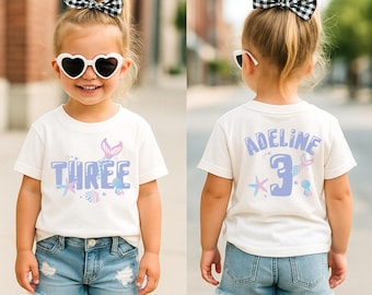Mermaid Birthday Shirt, Mermaid Shirt, Matching Family Birthday Shirts, Birthday Girl Matching Shirts, Under The Sea Shirts, Party T-Shirt