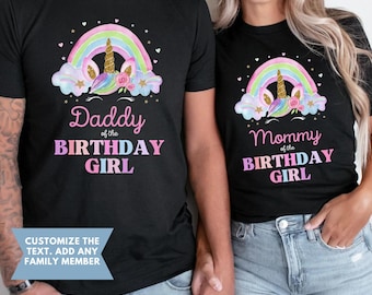 Unicorn Birthday Shirt, Unicorn shirt, Matching Birthday Family Shirts, personalized Unicorn Birthday Shirt, Unicorn Custom shirt Unicorn