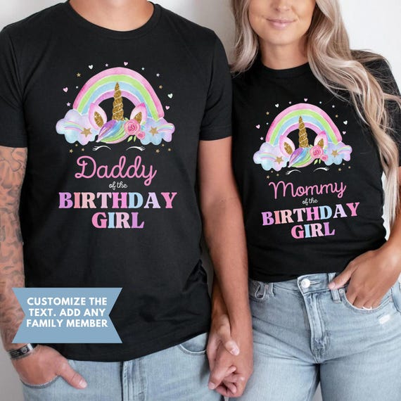 Unicorn Birthday Shirt, Unicorn shirt, Matching Birthday Family Shirts, personalized Unicorn Birthday Shirt, Unicorn Custom shirt Unicorn