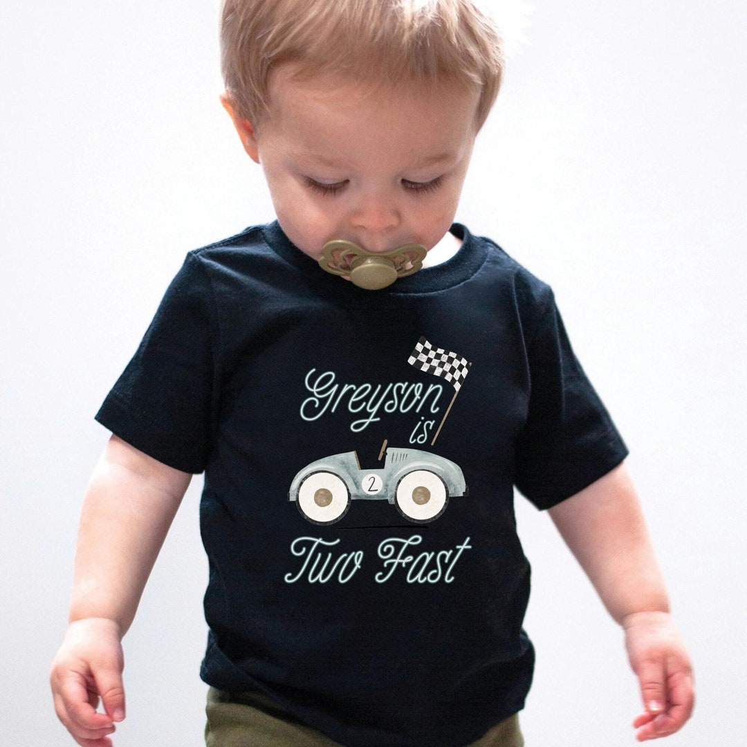 Two Fast Race Car Shirt, Racing Tshirt, Racecar Birthday Shirt