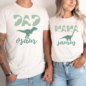 Three Rex Matching Family Birthday Shirts, Matching Family Dinosaur Shirts, Birthday, 3rd Birthday Shirt, Mama Daddy Saurus image 5