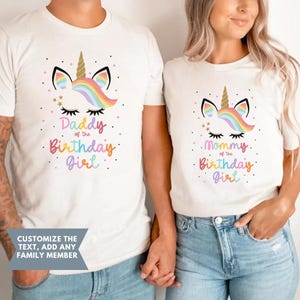 Unicorn Birthday Shirt, Unicorn shirt, Matching Birthday Family Shirts, personalized Unicorn Birthday Shirt, Unicorn Custom shirt Unicorn