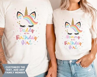 Unicorn Birthday Shirt, Unicorn shirt, Matching Birthday Family Shirts, personalized Unicorn Birthday Shirt, Unicorn Custom shirt Unicorn