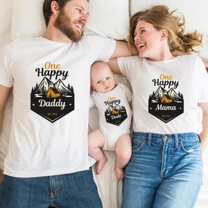 One Happy Camper Shirt, One Happy Camper Matching Family Tees, First ...