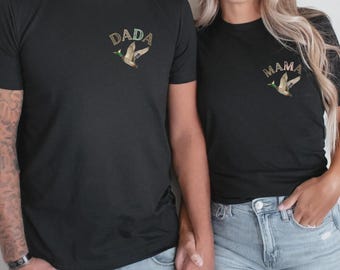 Une chemise de fête d'anniversaire de un canard porte-bonheur une chemise de papa de canard porte-bonheur une chemise de canard de maman chanceuse chemise de 1er anniversaire, chemise d'anniversaire de canard