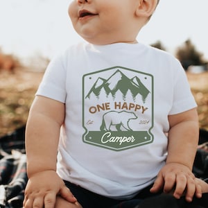 One Happy Camper Matching Family Shirts, First Birthday Shirt, Camping 1st Birthday Outfit, One Happy Camper Birthday, Matching Family