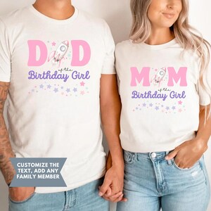 Two The Moon 2nd Birthday Matching Family Shirts, Outer Space Second Birthday Shirt, Mommy and Me T-shirts, Moon Birthday, Rocket Birthday