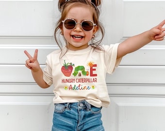 Hungry Caterpillar First Birthday Shirts, Family Matching One Hungry Caterpillar Birthday shirt, First Birthday Shirt caterpillar family
