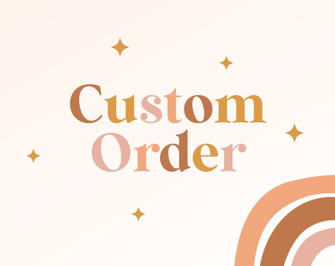 Custom Order Only - Personalized Order - Etsy