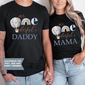 Mr ONEderful First Birthday Family Matching Shirts, Isn’t He Onederful 1st Birthday, Little Mr Onederful Outfit, Boy First Birthday Party