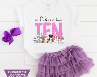 Let's pawty puppy birthday shirt, let's paw-ty, puppy birthday, dog birthday, puppy party, dog birthday party, pawty shirt, girl birthday