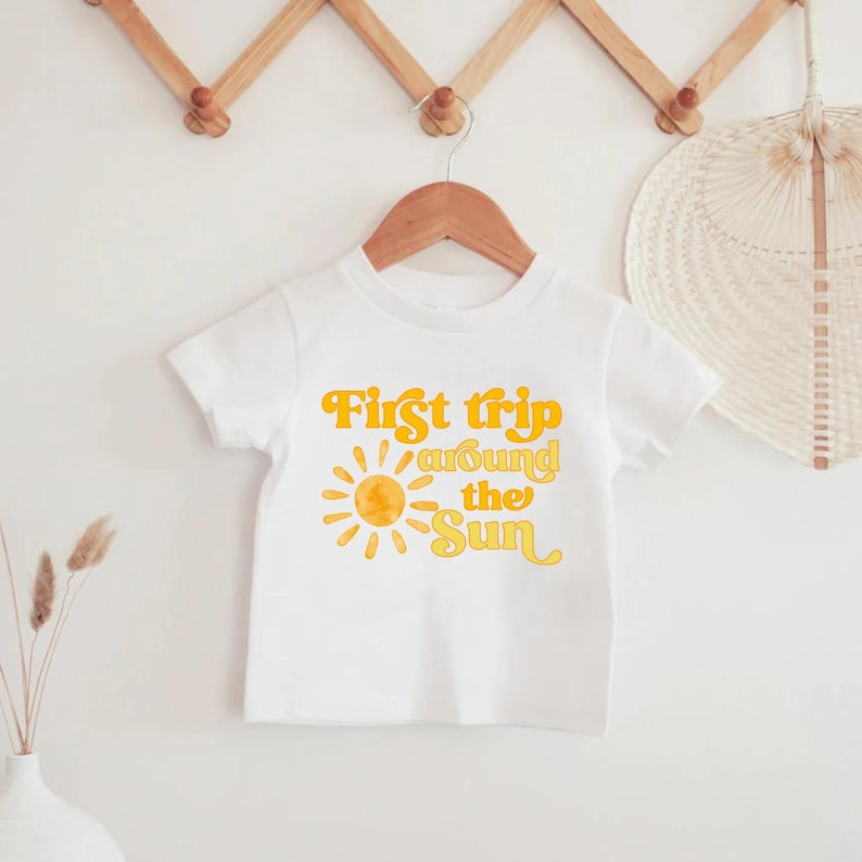 T-shirts soleil fête du premier anniversaire, T-shirts maman et moi, T-shirts famille assortis, T-shirts famille assortis, Premier voyage autour du soleil image 4