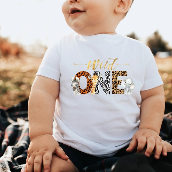 Wild One Birthday Shirt 1st Birthday Shirt Zoo Animal Safari