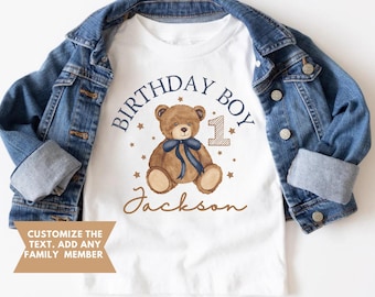 Beary First Birthday Shirt, Matching Family Birthday Shirts, Bear 1st Birthday, Any Age Teddy Bear Birthday Outfit, Mommy and Me Shirts