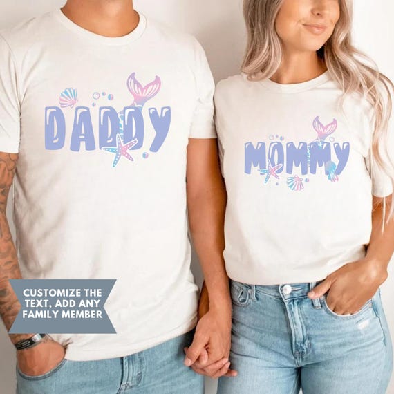 Mermaid Birthday Shirt, Mermaid Shirt, Matching Family Birthday Shirts, Birthday Girl Matching Shirts, Under The Sea Shirts, Party T-Shirt