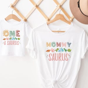 Dinosaur 1st Birthday Matching Family Shirts, 1st Birthday Shirt, One-O-Saurus Shirt, Dinosaur Birthday Tee, Birthday Boy Outfit, Dino Shirt
