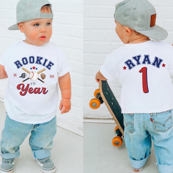 Rookie of the Year 1st Birthday Tshirts, Baseball First Birthday Family Matching Shirts, Comfort Colors® Shirt, Mom and Dad Baseball Shirt