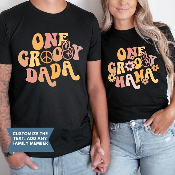 One Groovy Birthday Family Shirts, Groovy One Birthday Girl Tee, Groovy 1st Birthday Outfit, One Groovy babe Shirt, One Groovy Mama Shirt