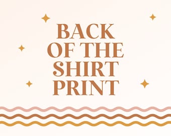 Back of the shirt print