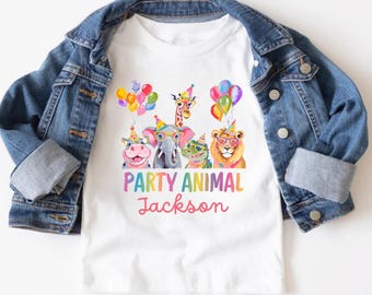 Animal Control Shirt, Party Animal Tee, Zoo Birthday Shirt, Matching Family Birthday, Wild Animal Shirt, Safari Theme TeePersonalized animal