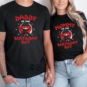 Family Ninja Birthday Shirts, Custom Ninja Party Outfitsm Personalized Matching Ninja Tees for Kids, Mommy and Me ninja shirts