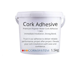 Professional Polymer-Water Adhesive - Cork wall tiles - 1.5kg - 3m2 (32.29sqft)