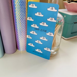Laminated Savings Challenge Tracker – Cash Stuffing Wallet Insert image 6