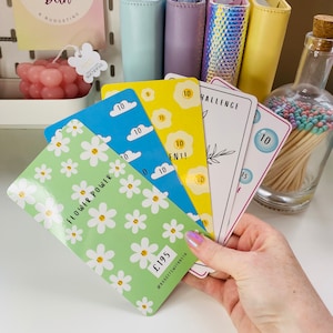 Laminated Savings Challenge Tracker – Cash Stuffing Wallet Insert image 1