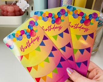 Birthday Saver Challenge – Laminated Cash Envelope Tracker