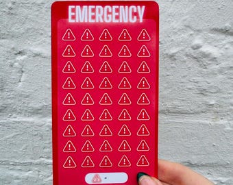 Emergency Fund Tracker – Laminated Savings Challenge, Cash Wallet Insert