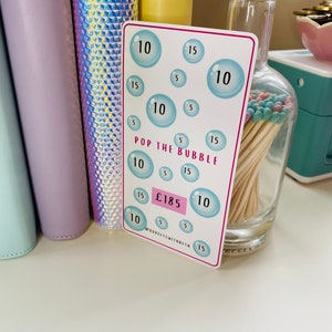 Laminated Savings Challenge Tracker – Cash Stuffing Wallet Insert image 4