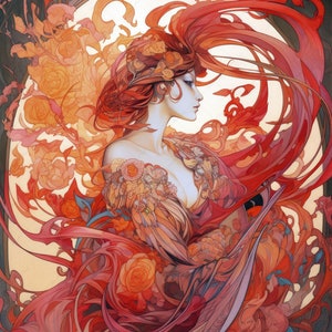 Fantasy Phoenix - papier numérique, Phoenix Journal, papiers Scrapbook imprimable, Fantasy Journal