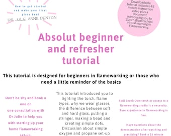 Lampwork Video Tutorial Absolute beginner and refresher to lampworking