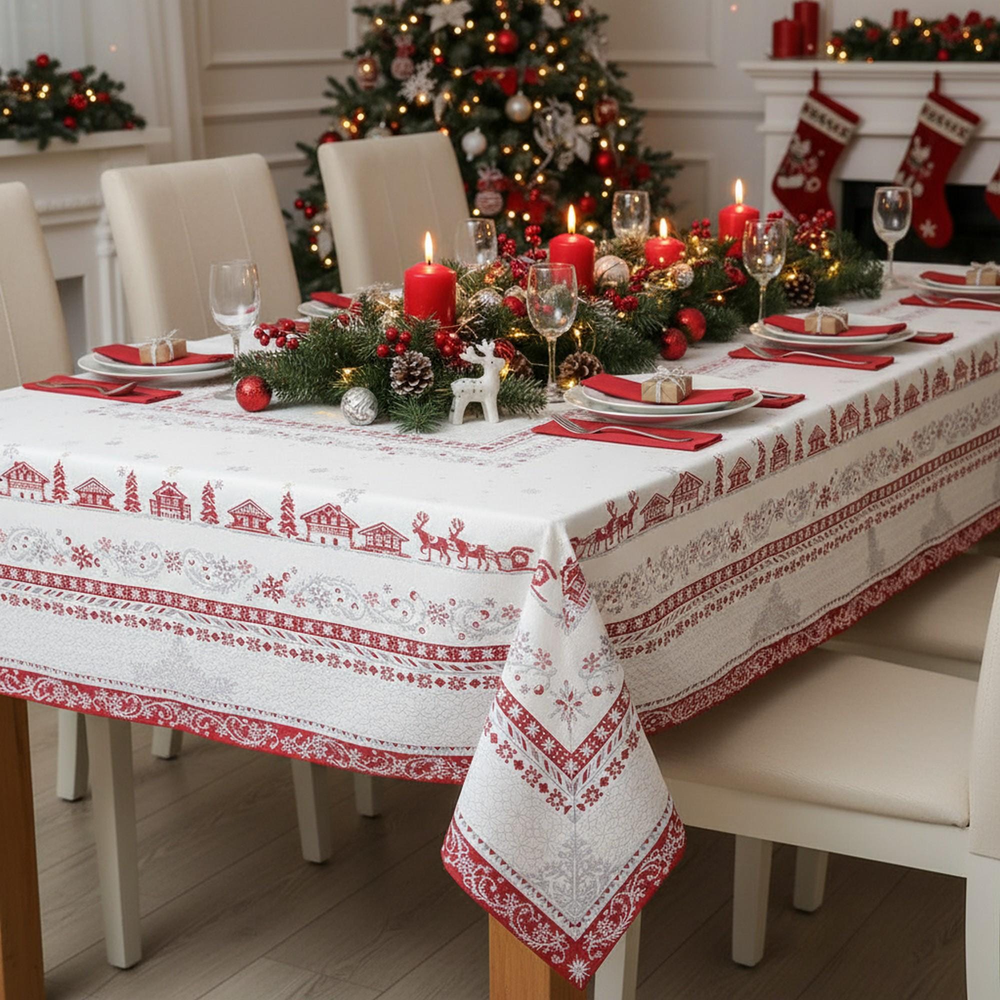 weihnachtsbaum im schnee Aufkleber Hell beleuchtet deckte Kinder Spielzeugregal mit 12